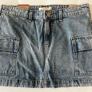 Levi's Denim Cargo Mini Skirt